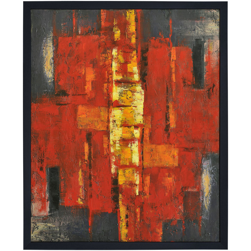 Latitude Run® Rectangle Painting on Canvas Wayfair